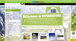 Desktop Screenshot of outdoorfoodshop.de